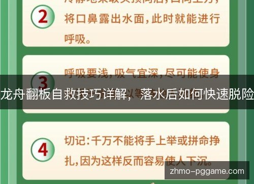 龙舟翻板自救技巧详解，落水后如何快速脱险
